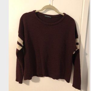 Brandy Melville Maroon Sweater One Size